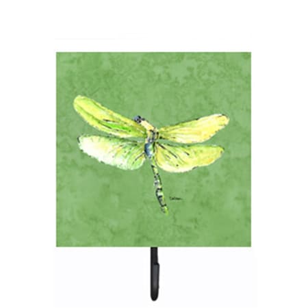 Carolines Treasures Dragonfly on Avacado Leash Or Key Holder 8864SH4